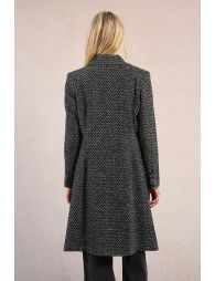Long herringbone coat