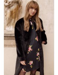 Long coat imitation fur