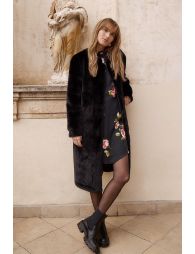 Long coat imitation fur