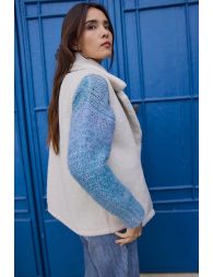Gilet sans manches, imitation mouton