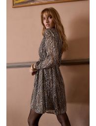 Robe courte, imprimé animalier