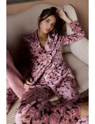 Blazer satiné, imprimé fleuri