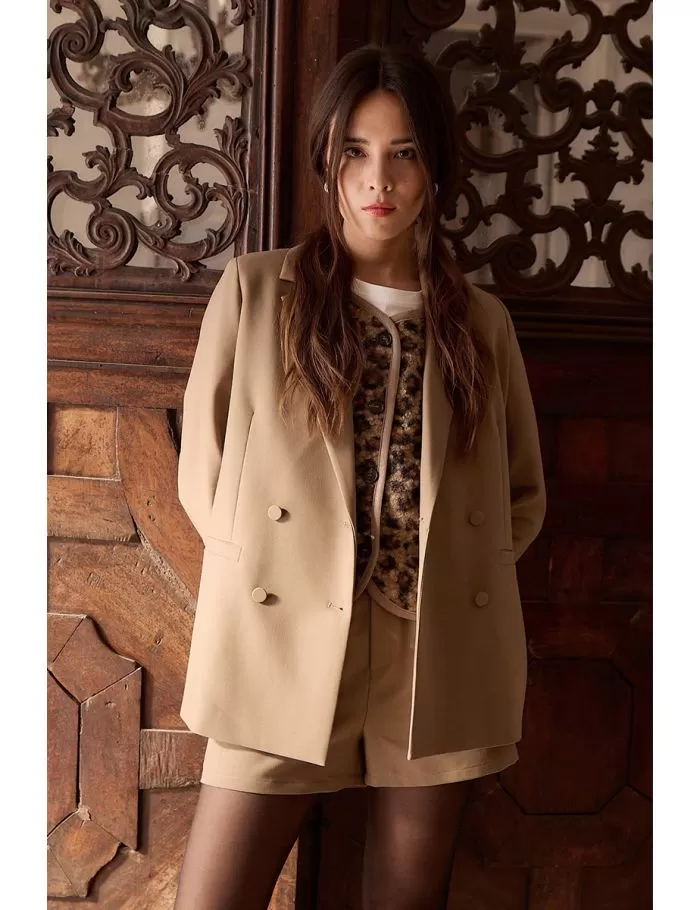 Blazer droit à pinces