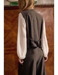 Straight blazer, sleeveless