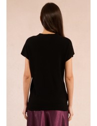 Sweater with low armholes