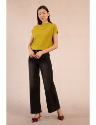 Sweater with low armholes