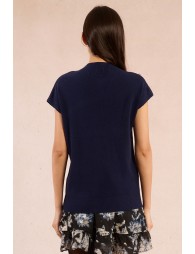 Sweater with low armholes