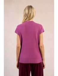 Sweater with low armholes