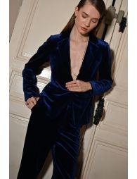 Blazer cintré en velours