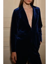 Blazer cintré en velours