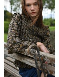 Blouse froncée
