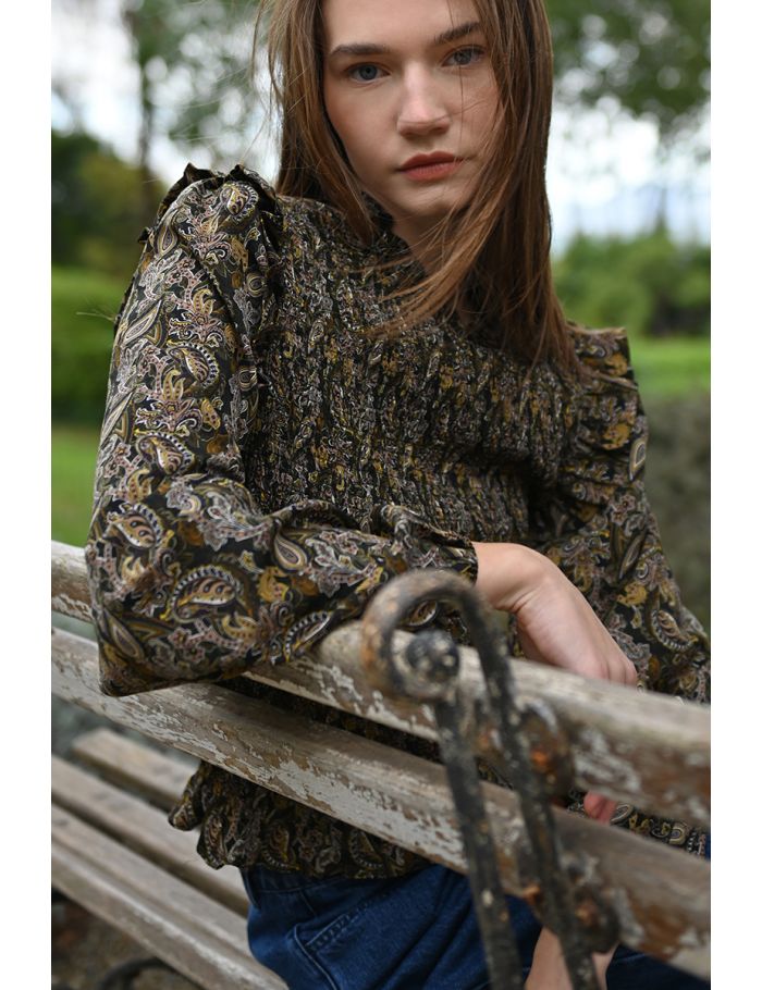 Blouse froncée