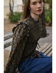 Blouse froncée