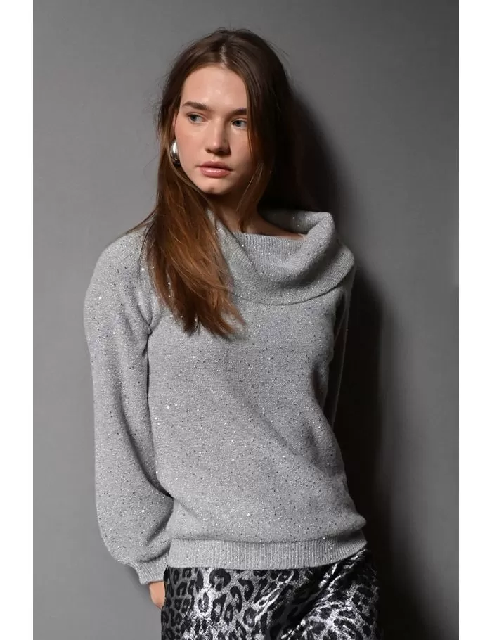 Pull en maille parsemé de sequins