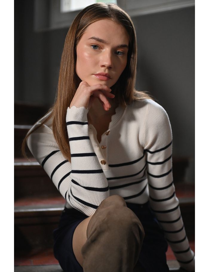 Sailor sweater, fitted