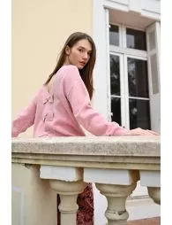 Pull dos nu à sequins