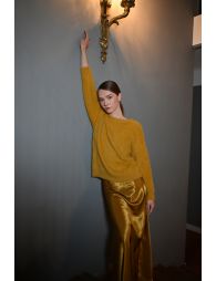 Long satin skirt