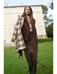 Gilet sans manches, imitation mouton