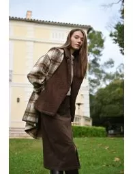 Gilet sans manches, imitation mouton