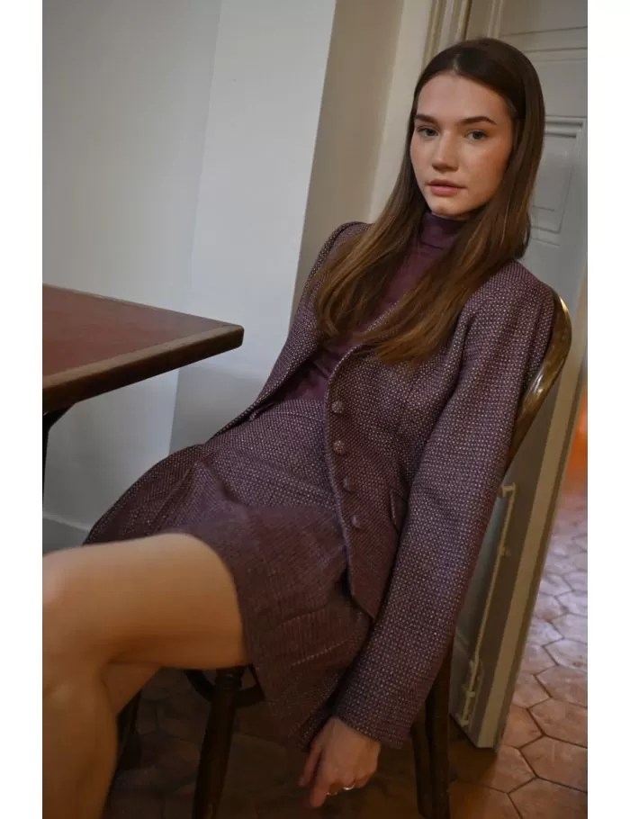 Jupe courte à plis
