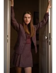 Jupe courte à plis