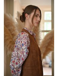 Short suede jacket