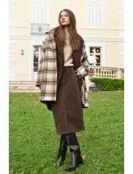 Corduroy maxi skirt