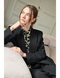 Blazer court et croisé