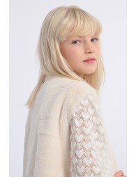 Gilet sans manches en fausse fourrure