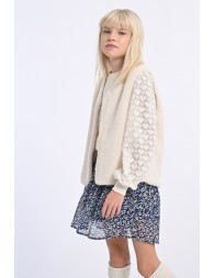 Gilet sans manches en fausse fourrure