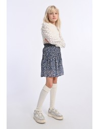 Jupe patineuse, imprimé fleuri