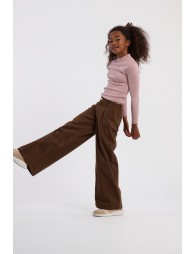 Pantalon large à plis