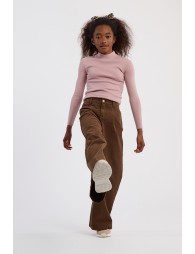 Pantalon large à plis