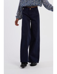 Pantalon large à plis