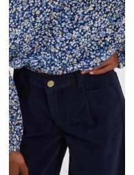 Pantalon large à plis