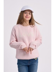 Jersey de niña de manga larga, con estampado ¨LOVE¨.