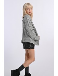 Gilet chiné en maille