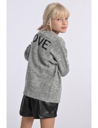 Gilet chiné en maille