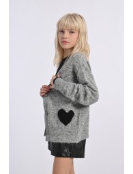 Gilet chiné en maille