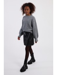 Pull en maille, finition festonnée