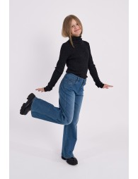 Pull en maille côtelée et irisée