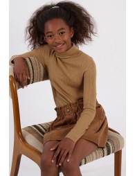 Pull en maille côtelée et irisée