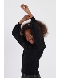 Pull en maille, manches fantaisies