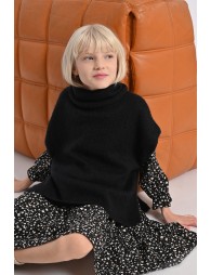 Pull à col roulé sans manches