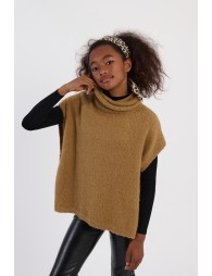 Pull à col roulé sans manches
