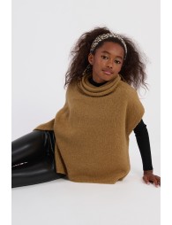 Pull à col roulé sans manches