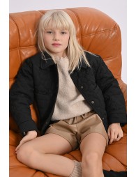 Veste matelassée au motif fleur