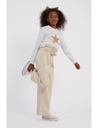 Velvet trousers, size paper bag
