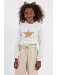 Star sequin sweatshirt
