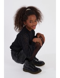 Jupe courte en simili cuir